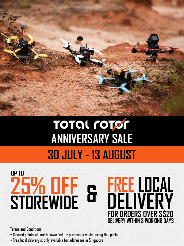 Total Rotor Anniversary Sale: 30 Jul to 13 Aug 2018